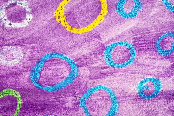 Abstract Purple Watercolor Texture Background Some Hand Painted Circles Hand — Stock Photo, Image