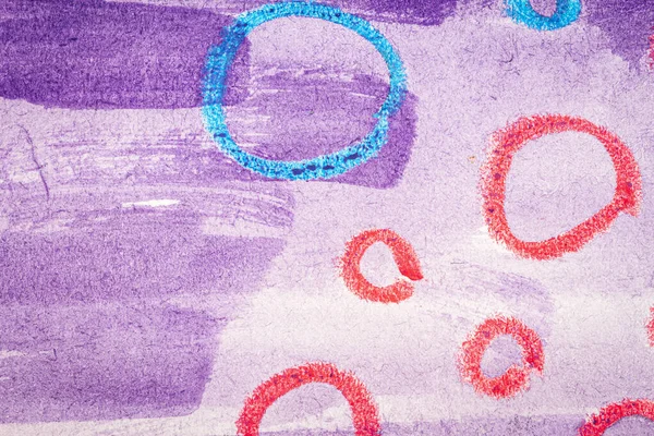 Streszczenie Fioletowy Akwarela Tekstury Tło Niektórych Ręcznie Malowane Kółka Ręcznie — Zdjęcie stockowe