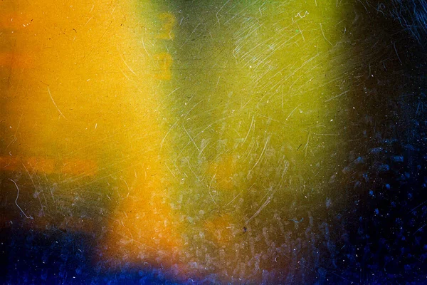 Abstract Colorful Scratched Film Texture Background Heavy Grain Dust Light — Stock Photo, Image