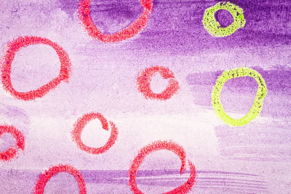 Abstract Purple Watercolor Texture Background Some Hand Painted Circles Hand — Stock Photo, Image