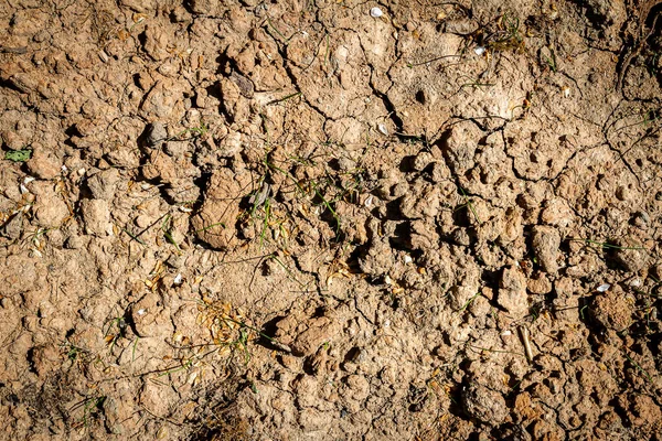 Tekstur Tanah Abstrak Dengan Gumpalan Latar Belakang Tanah — Stok Foto