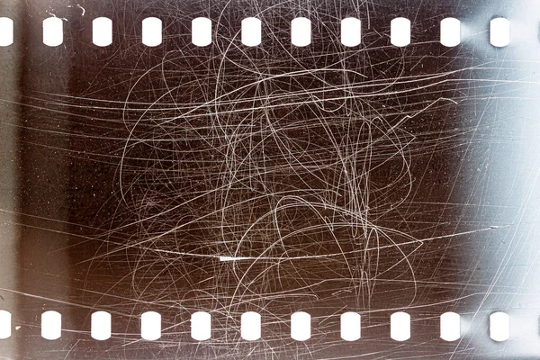 Dusty Grungy 35Mm Tekstury Filmu Lub Powierzchni Folia Kamery Perforowanej — Zdjęcie stockowe