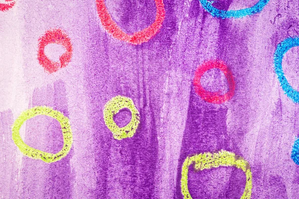 Abstrakti Violetti Akvarelli Rakenne Tausta Joitakin Käsin Maalattu Piireissä Käsin — kuvapankkivalokuva