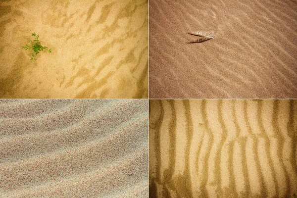 Sbírka Obrázků Plážovým Pískem Textury Pozadí — Stock fotografie