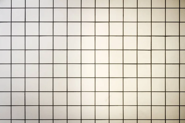 Moderne Verweerde Witte Tegel Muur Textuur Achtergrond — Stockfoto