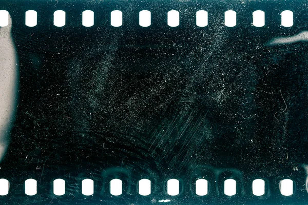 Polvoriento Grueso 35Mm Textura Película Superficie Película Cámara Perforada Aislada —  Fotos de Stock