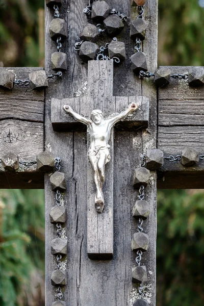 Feche o tiro de um crucifixo — Fotografia de Stock