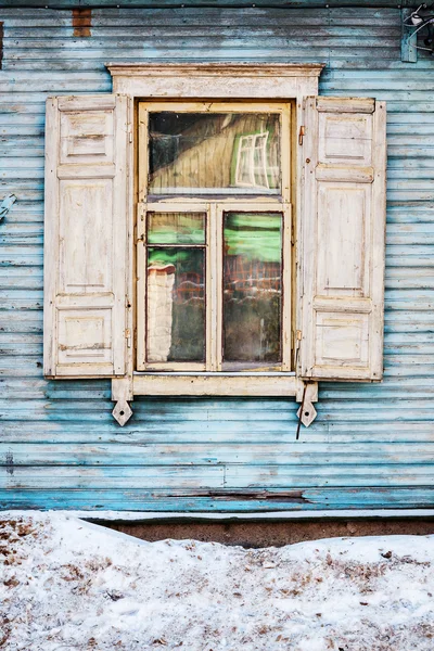 Old window on a wall — Stock Photo, Image