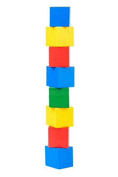 Wooden toy blocks Royalty Free Stock Photos