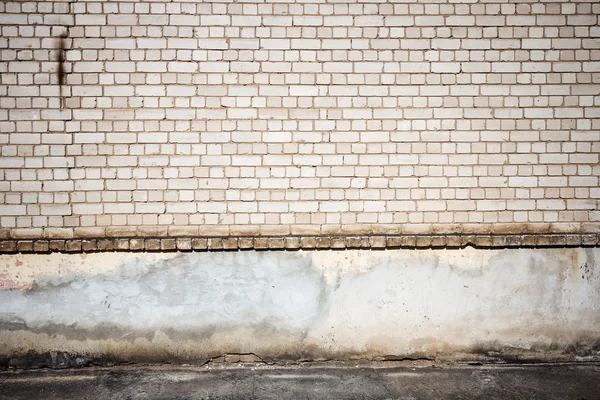 Beyaz tuğla duvar — Stok fotoğraf