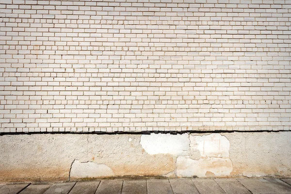 Witte bakstenen muur — Stockfoto