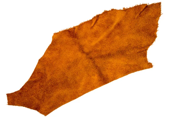 Piece of brown leather — Stock Photo, Image