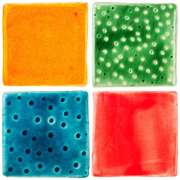 Handmade ceramic tiles Stock Photo by ©Taigi 55386751