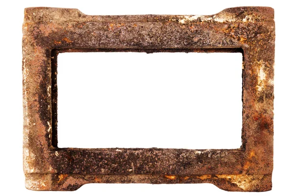 Old rusty metal frame — Stock Photo, Image