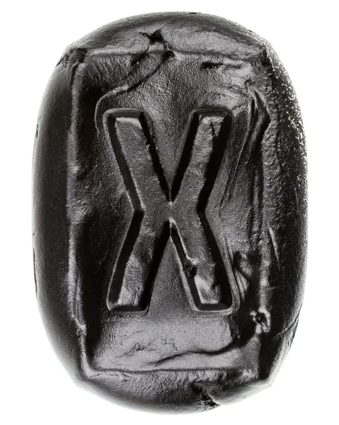 Handgjorda keramiska bokstaven X — Stockfoto