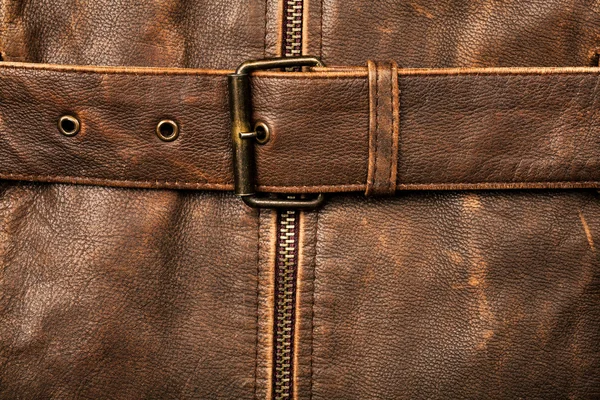 Leather and buckle — Stock Photo, Image