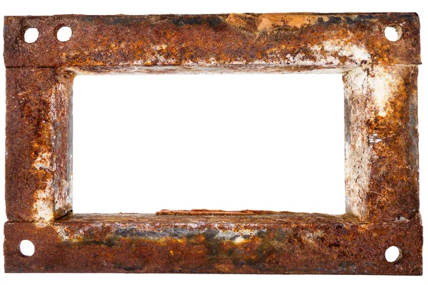 Old rusty metal frame — Stock Photo, Image