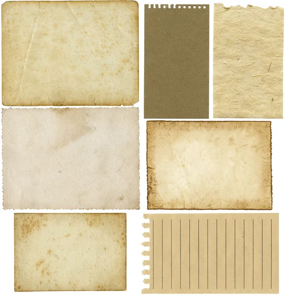 Old vintage paper set — Stock Photo, Image