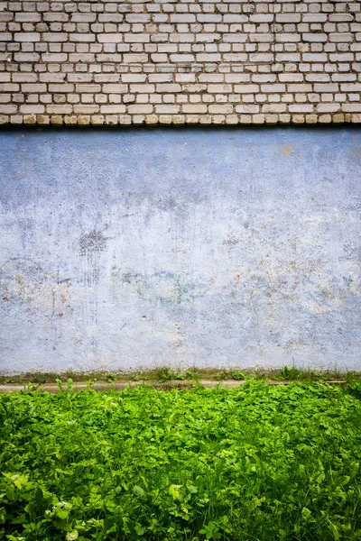 Vit tegelvägg — Stockfoto