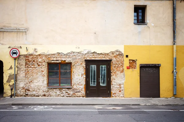 Oude straat muur — Stockfoto