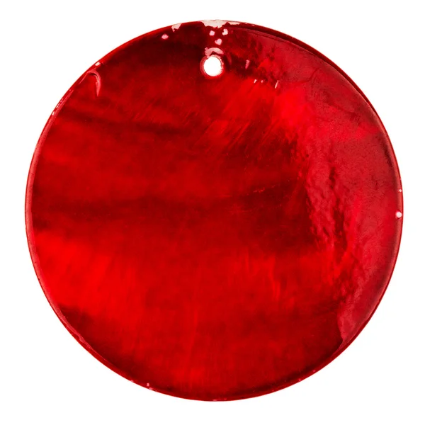 Pingente de forma círculo vermelho — Fotografia de Stock