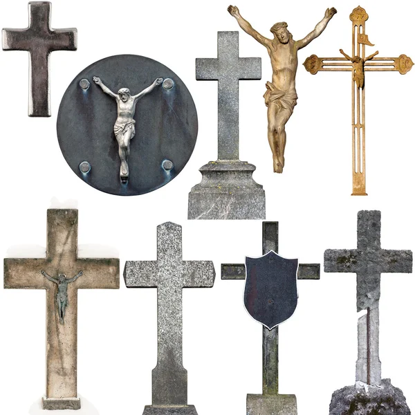 Collection of various gravestones — Stock Photo, Image