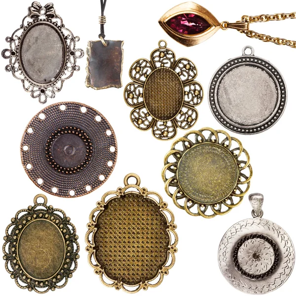 Collection de pendentifs vintage Photo De Stock