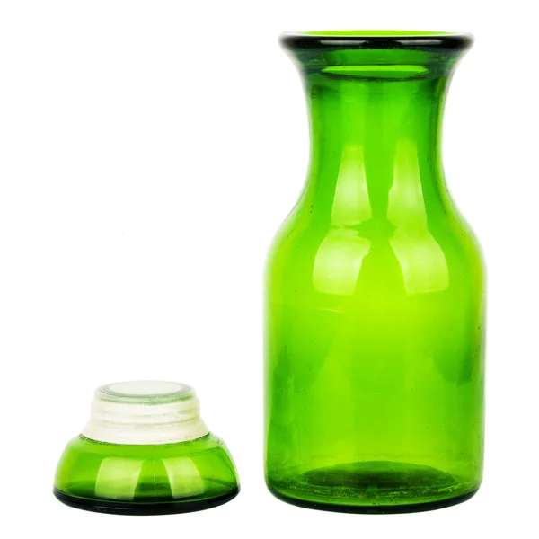 Зелене скло хімічна пляшка — стокове фото