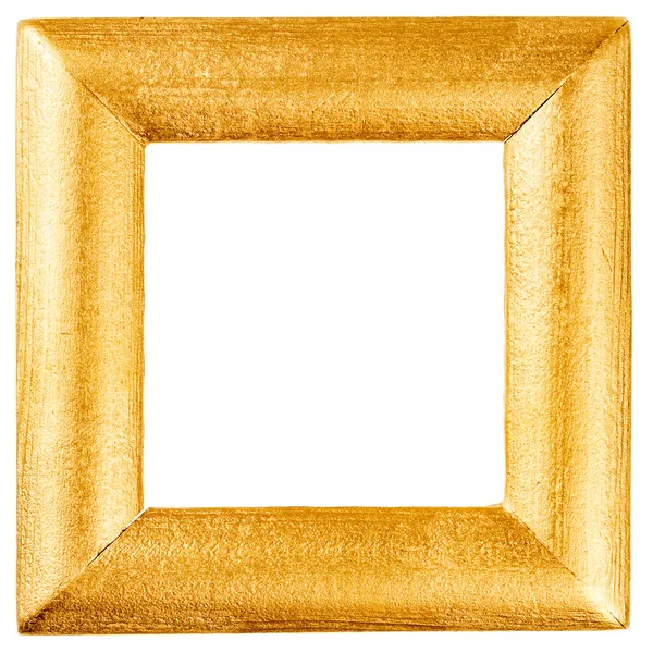 Wooden frame painted with gold — Stock Photo, Image