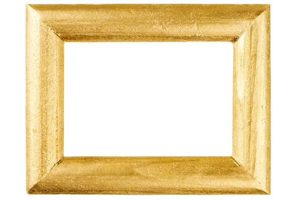 Wooden frame painted with gold — Stock Photo, Image