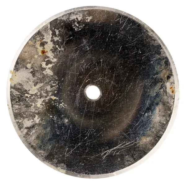Eski grungy çizilmiş metal disk — Stok fotoğraf