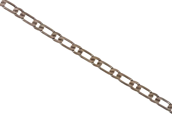 Silver plated chain detail — Stock Photo, Image