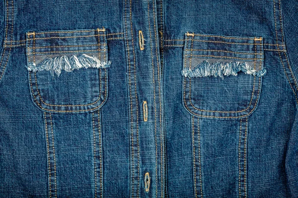 Jeans jacket detail — Stock Photo, Image