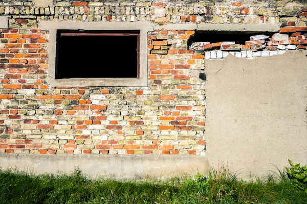 Sarı tuğla duvar — Stok fotoğraf