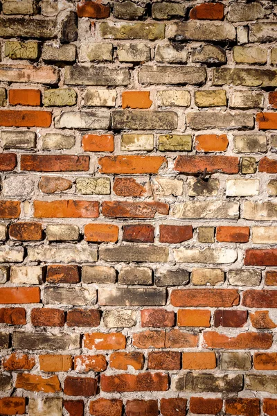 Gelbe und rote Ziegelmauer — Stockfoto