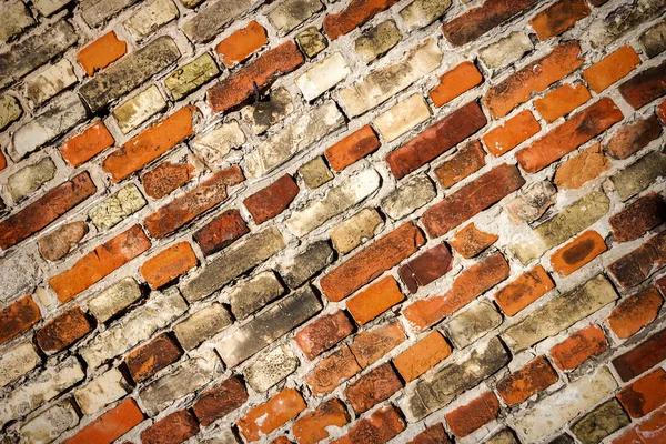 Yellow and red brick wall — Stock Photo, Image