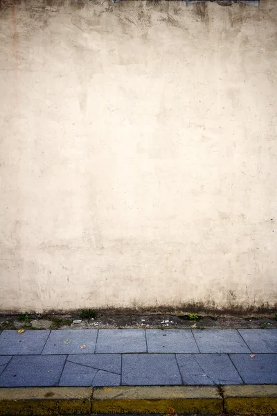 Eski sarı duvar — Stok fotoğraf