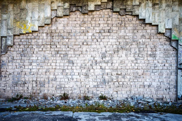 Bílá cihlová zeď — Stock fotografie