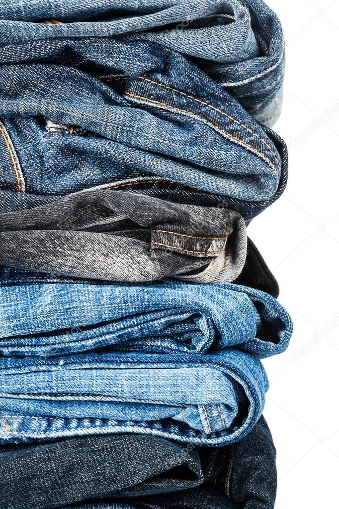 Stack of jeans closeup — Stock Photo © Taigi #96832582