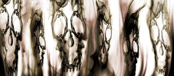 Цифровий ілюстраційний фон черепів — стокове фото