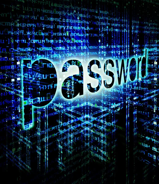 High quality password background digital illustration — Stock Photo, Image