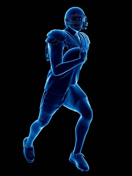 American Football Player Computer Illustration — Stock Photo, Image