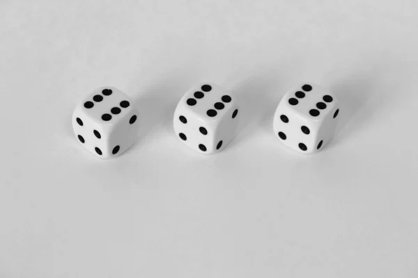 Dice number game play cube — Stock Photo, Image