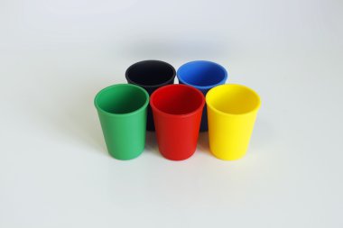 farklı kova pot renk plastik