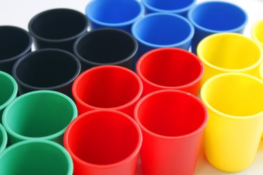 farklı kova pot renk plastik