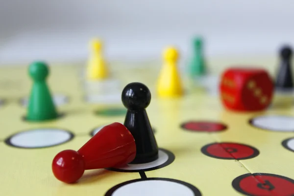 Game play figure boardgame luck angry — Stock Photo, Image