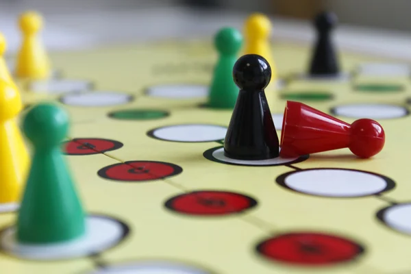 Game play figure boardgame luck angry — Stock Photo, Image