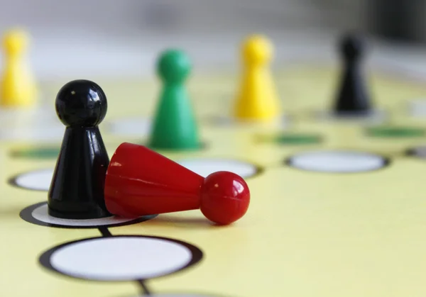 Oyun oyun şekil boardgame şans kızgın — Stok fotoğraf