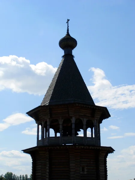 Kirche Holz Dorf Russland Sankt Petersburg Architektur traditionell Tradition — Stock Photo, Image