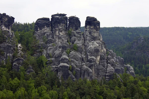 Elbsandteingebirge Saechsische Schweiz Sandstein Sachsen — Zdjęcie stockowe